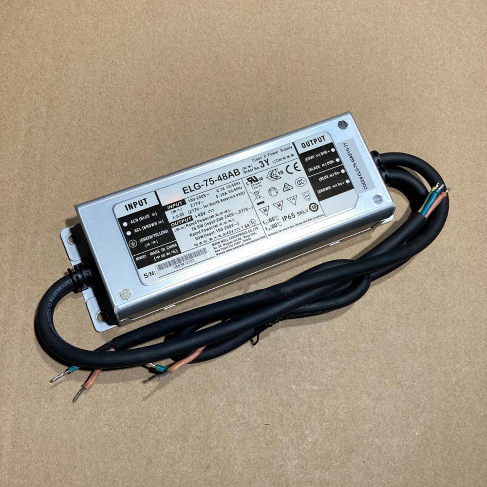 ELG-75-48AB 3Y LED control device 1.6A adjustable voltage and current ELG 75 48AB
ELG-75-48AB 3Y LED control device 1.6A adjustable voltage and current ELG 75 48AB