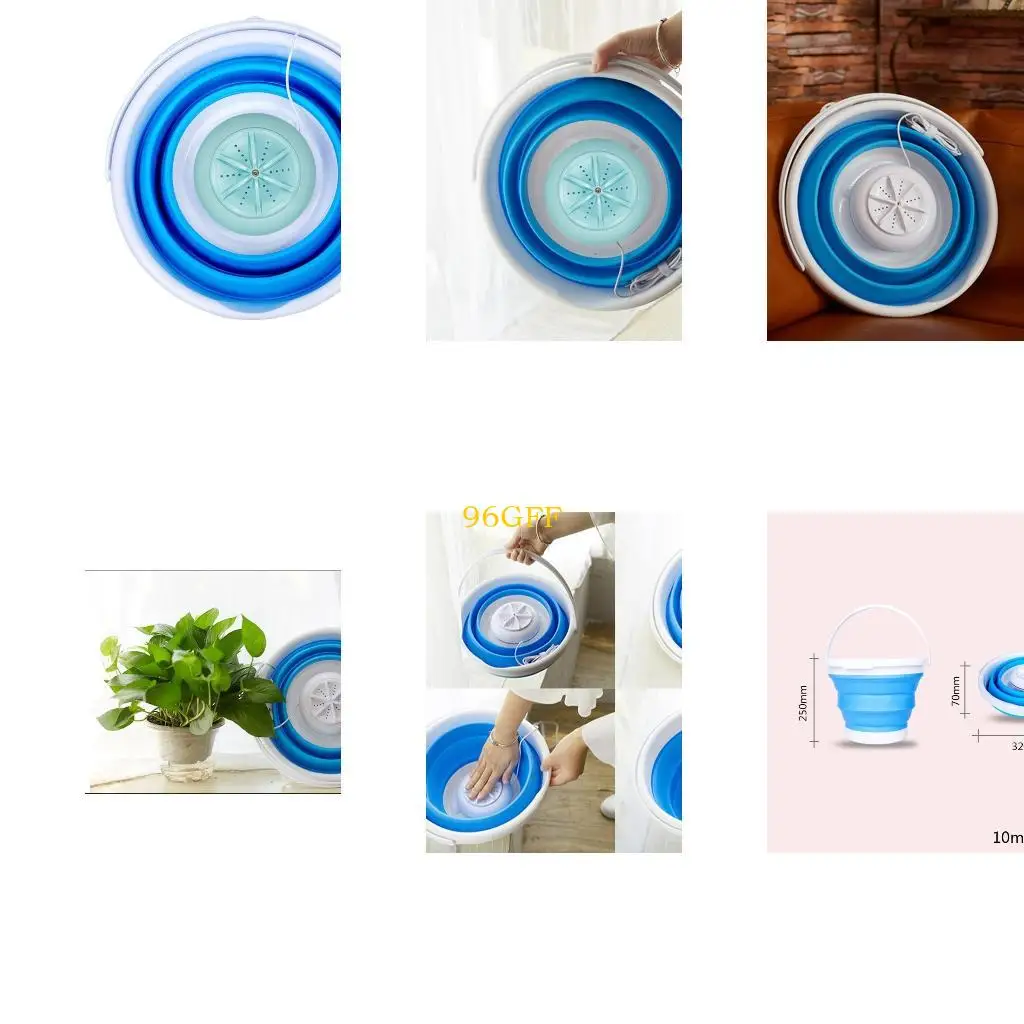 96GF мини -портативная складная стиральная машина для хранения 10 л.
96GF мини -портативная складная стиральная машина для хранения 10 л.