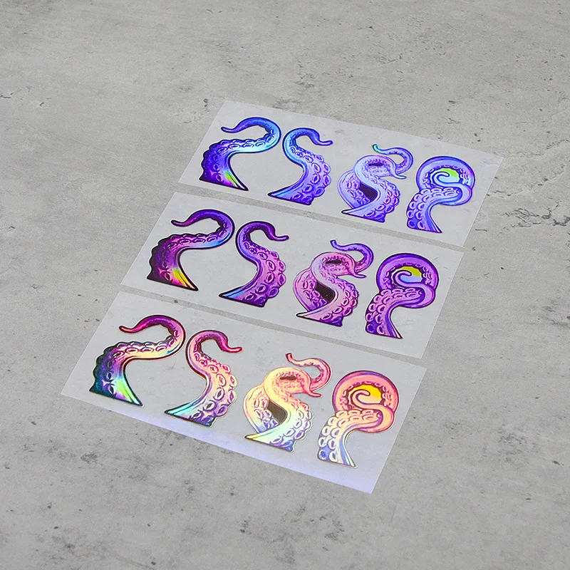 Holographic Octopus Tentacle Stickers, Waterproof Ocean Creature Decals for Car Laptop Helmet Deco
Holographic Octopus Tentacle Stickers, Waterproof Ocean Creature Decals for Car Laptop Helmet Deco