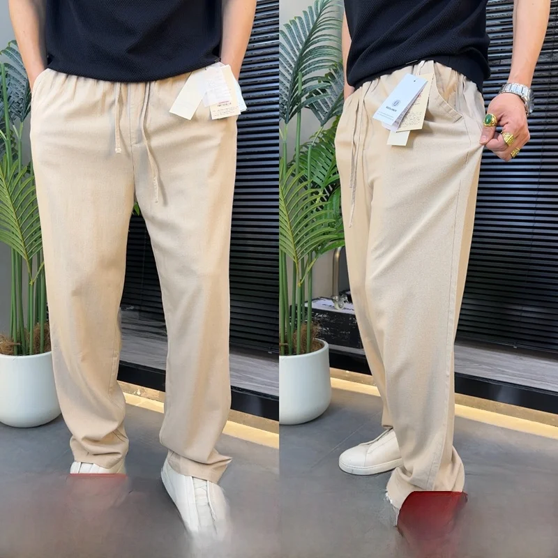 American High-End Men's Vintage Spring Summer Casual Pants Draping Soft Breathable Moisture-Wicking Versatile Washed Linen
American High-End Men's Vintage Spring Summer Casual Pants Draping Soft Breathable Moisture-Wicking Versatile Washed Linen