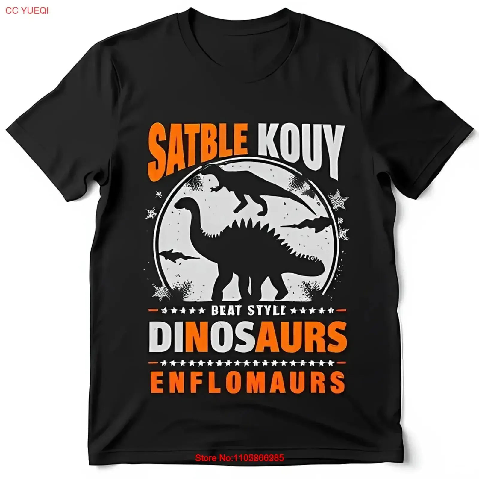 Black T Shirt with White 'Satble Kouy' Design vintage Washed Slightly Top For Everyday Wear Breathable Soft graphic Comfortable
Black T Shirt with White 'Satble Kouy' Design vintage Washed Slightly Top For Everyday Wear Breathable Soft graphic Comfortable