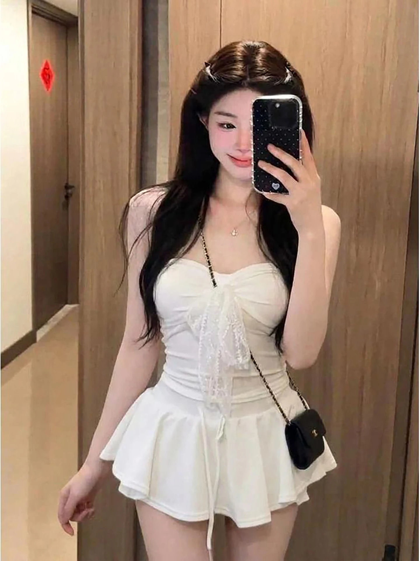 Summer Slim Fit Sweet Top Bottom Set Women's Fashion Shortened Sexy Anti-Light Short Skirt Two-Piece Suit Korean Style Vest
Summer Slim Fit Sweet Top Bottom Set Women's Fashion Shortened Sexy Anti-Light Short Skirt Two-Piece Suit Korean Style Vest