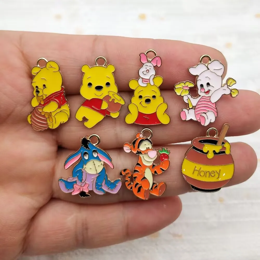 10pcs Piglet Eeyore winnie the pooh honey theme Earrings Pendant metal charm Necklace Keychain DIY Handmade material
10pcs Piglet Eeyore winnie the pooh honey theme Earrings Pendant metal charm Necklace Keychain DIY Handmade material