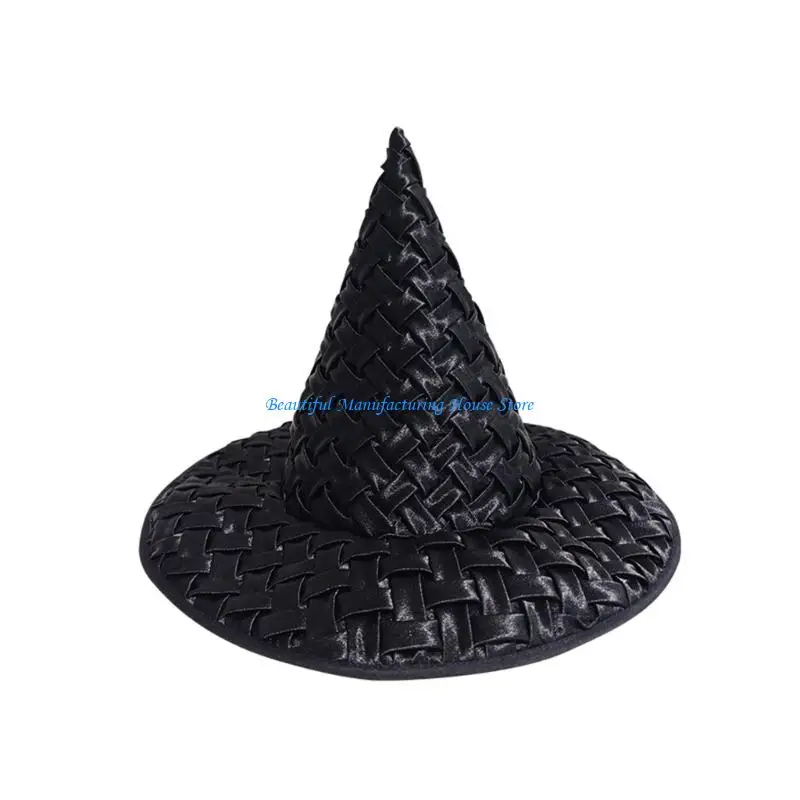 E56A Stylish Knit Weave Witch Hat Halloween Party Essential Black Costume Accessory
E56A Stylish Knit Weave Witch Hat Halloween Party Essential Black Costume Accessory