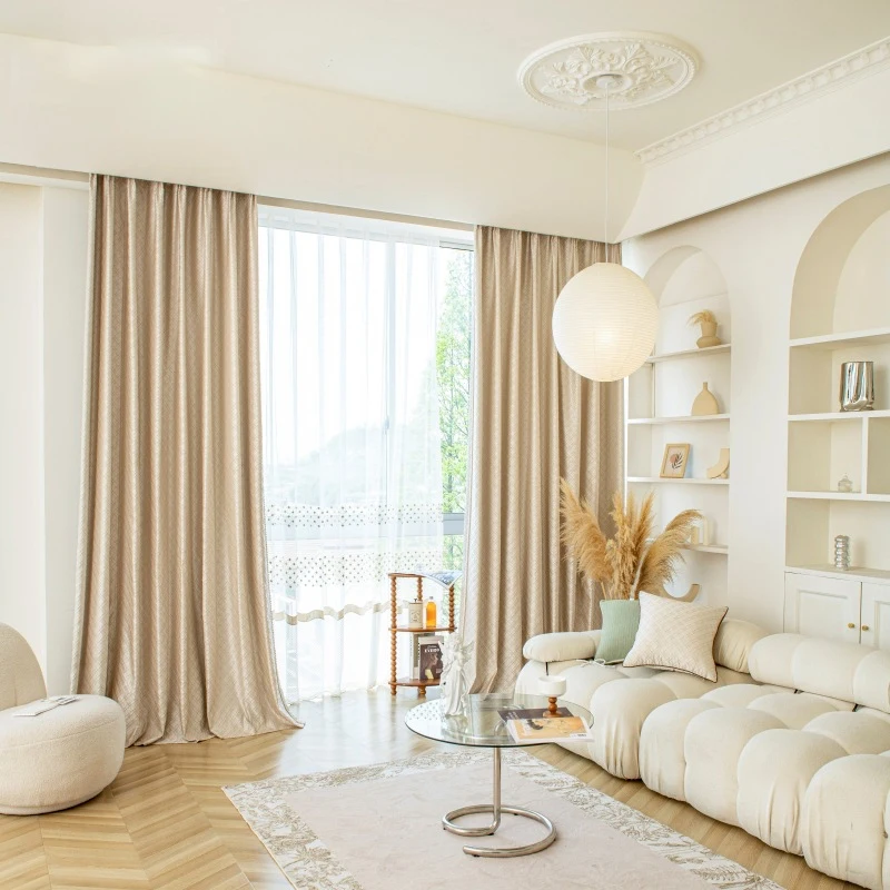 1PC Four-leaf Clover Curtains for Living Room Light Luxury High-precision Jacquard French Retro Bedroom Window Curtain Cream
1PC Four-leaf Clover Curtains for Living Room Light Luxury High-precision Jacquard French Retro Bedroom Window Curtain Cream