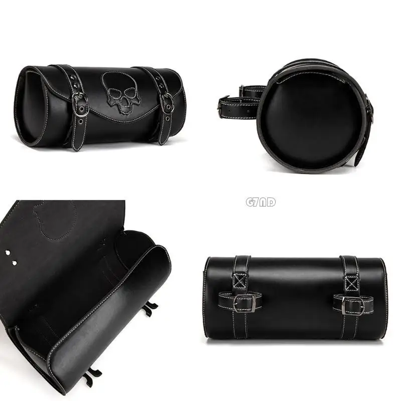 G7ND Front Fork Handlebar Bag Motorcycle Front Bag Tool Bag Skull Pattern Saddlebag PU Storage Motorbike Tool Bag
G7ND Front Fork Handlebar Bag Motorcycle Front Bag Tool Bag Skull Pattern Saddlebag PU Storage Motorbike Tool Bag