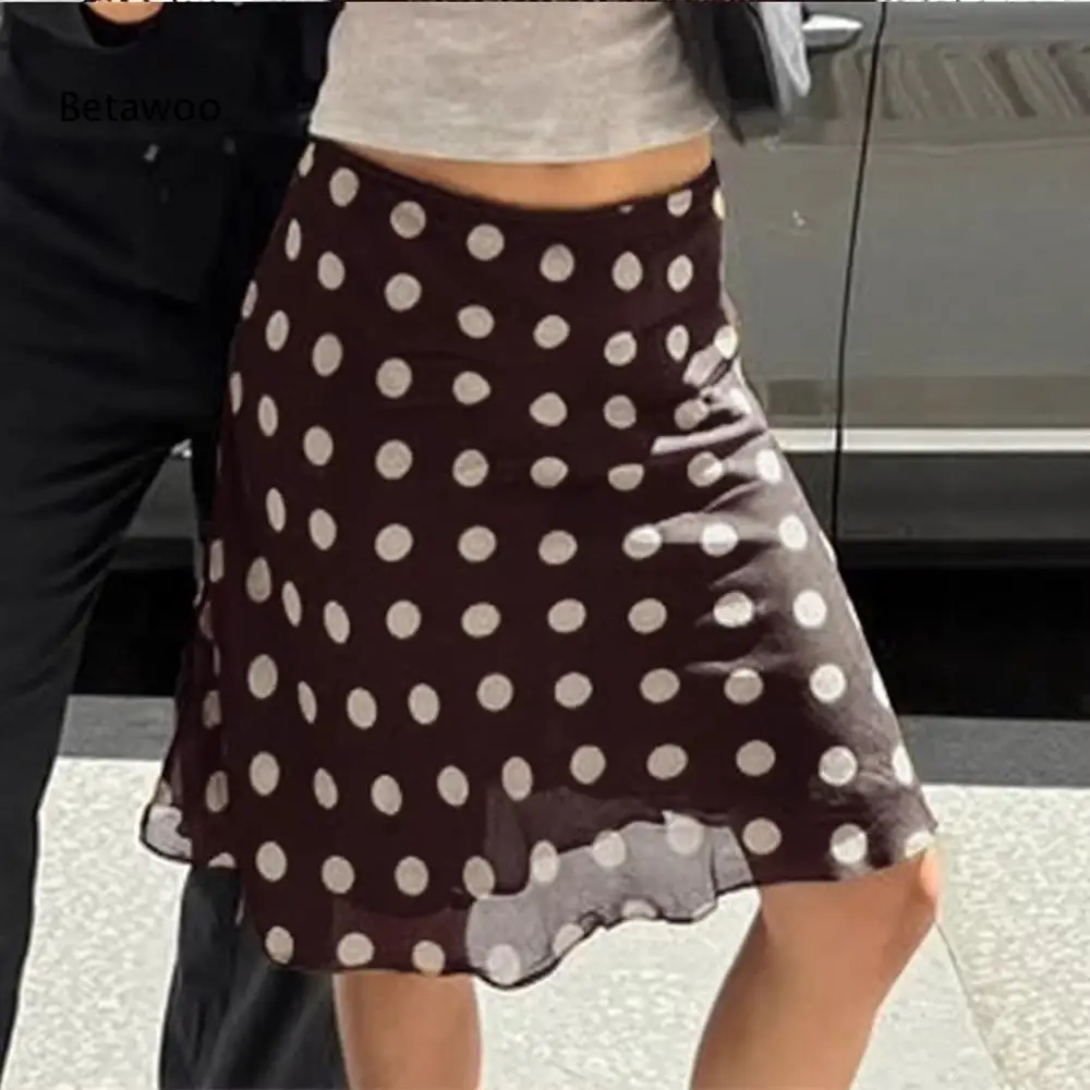 Women's High Waist Polka Dot Skirt A-Line Mini Skirt Elastic Waistband Casual Summer Skirt Vintage Style Fashion Bottoms
Women's High Waist Polka Dot Skirt A-Line Mini Skirt Elastic Waistband Casual Summer Skirt Vintage Style Fashion Bottoms