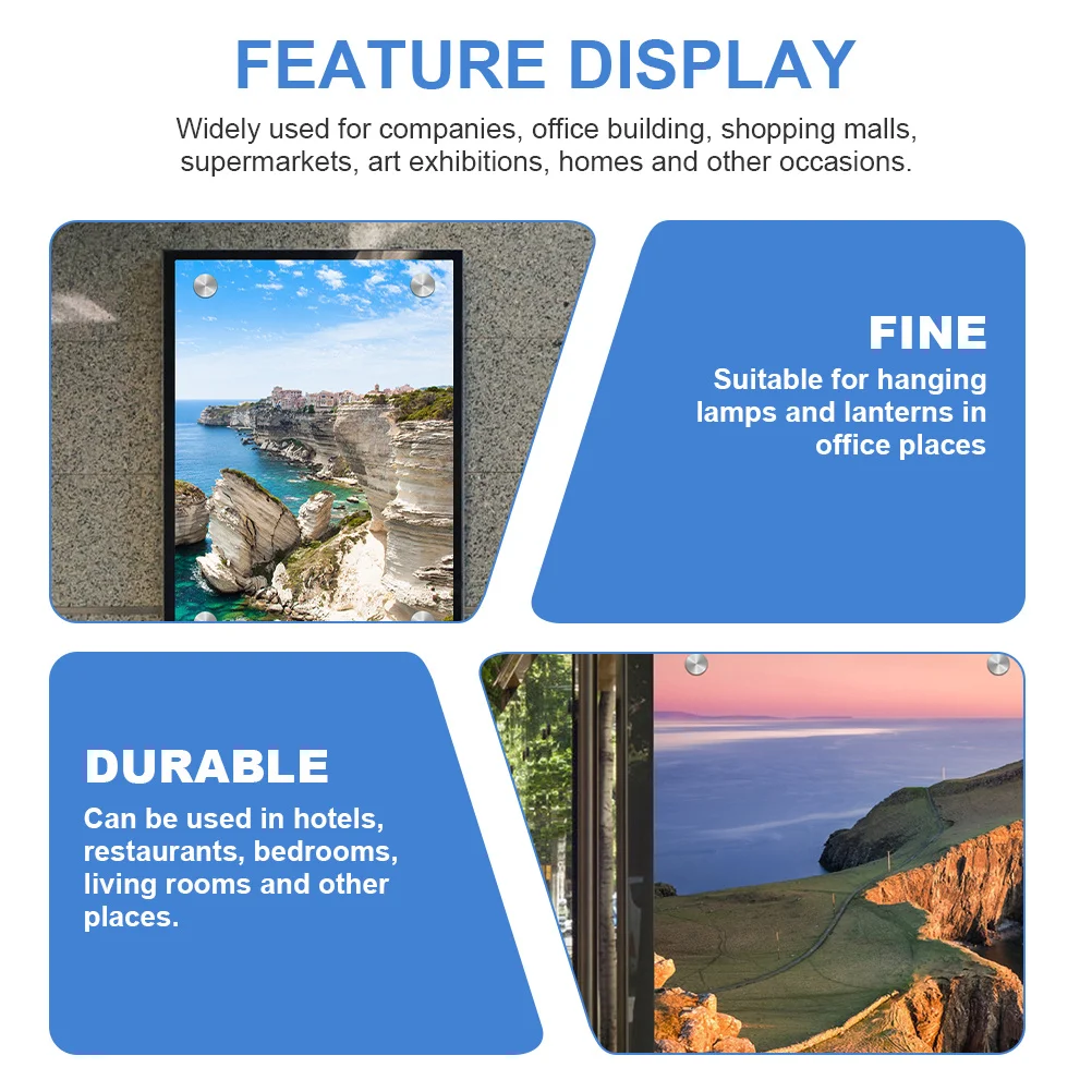 20pcs Stainless Steel Advertising Screw Wall Standoff Mount Durable Fasteners For Picture Frame Sign Holder Bracket Hardware
20pcs Stainless Steel Advertising Screw Wall Standoff Mount Durable Fasteners For Picture Frame Sign Holder Bracket Hardware