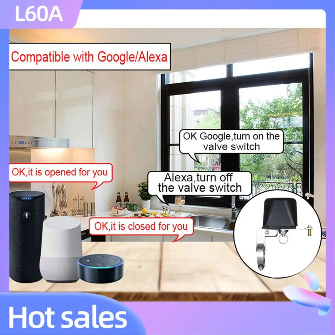 L60A Tuya Smart Wi-Fi Водяной клапан Газовый клапан Bluetooth Таймер Садовый умный кран для Alexa Google Assistant Smartlife EU Plug
L60A Tuya Smart Wi-Fi Водяной клапан Газовый клапан Bluetooth Таймер Садовый умный кран для Alexa Google Assistant Smartlife EU Plug