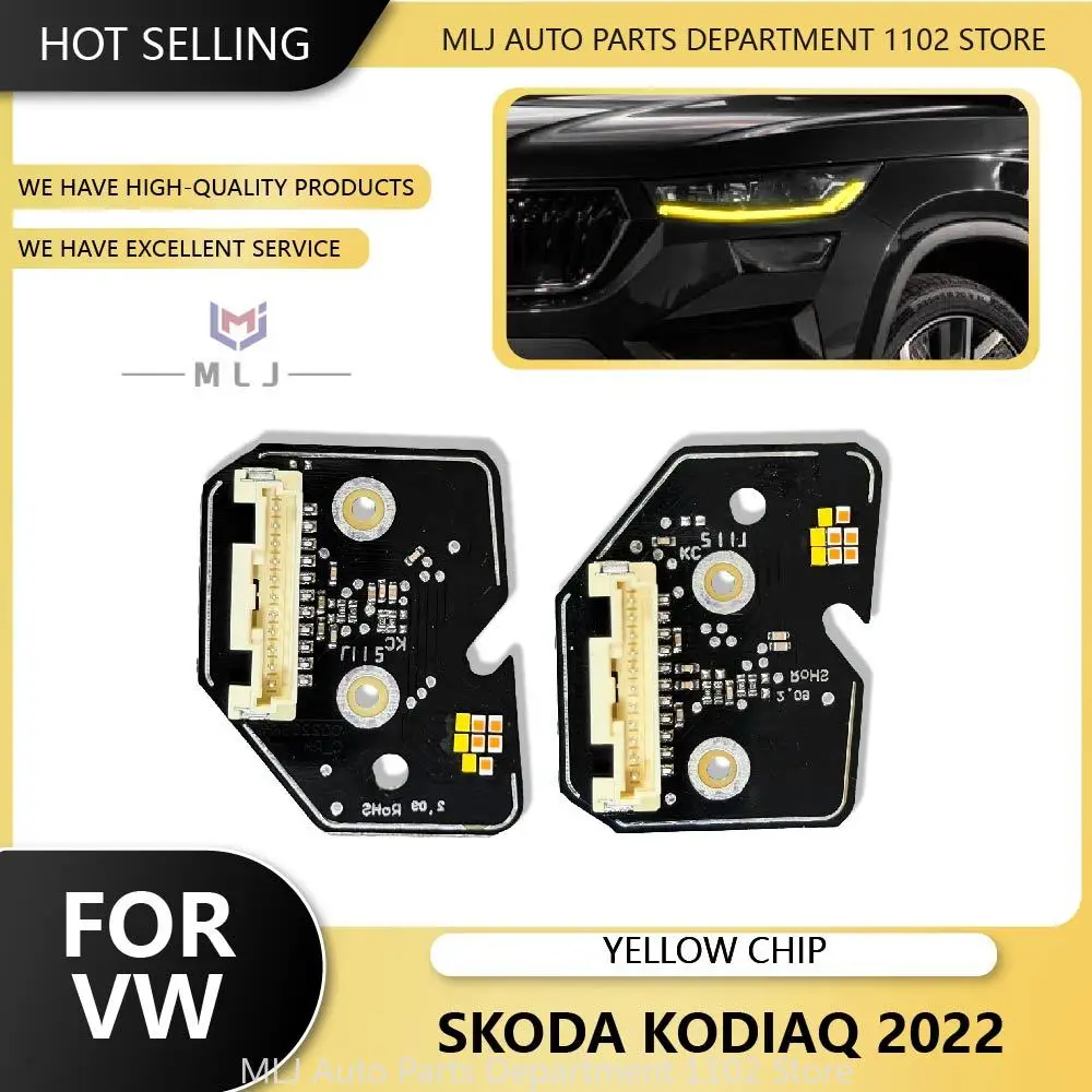For Volkswagen Skoda Kodiaq 2022 Headlight Lemon Yellow Light DRL LED Chip Angel Eyes Board Light Source Chip Car Accessories
For Volkswagen Skoda Kodiaq 2022 Headlight Lemon Yellow Light DRL LED Chip Angel Eyes Board Light Source Chip Car Accessories