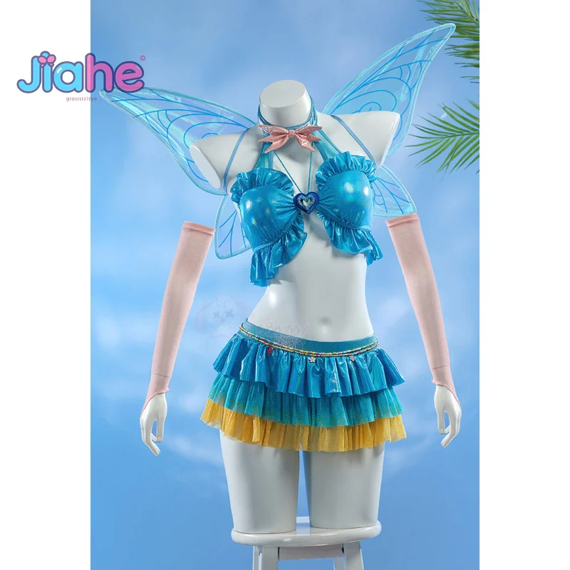 Movie Bloom Winx Cosplay Club Costume Halloween party sexy dress accessories prop wing set women Summer Beach Blue Swimsuit
Movie Bloom Winx Cosplay Club Costume Halloween party sexy dress accessories prop wing set women Summer Beach Blue Swimsuit