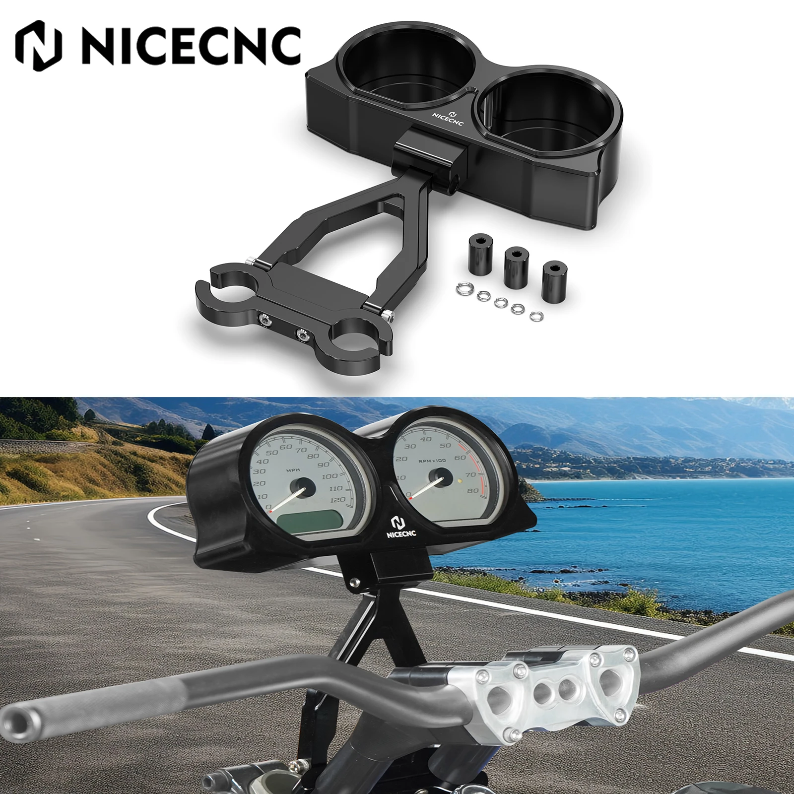 Speedometer Tachometer Gauges Relocation Mount Bracket Kit For Harley 2015-2023 2022 2021 Road Glide FLTRX FLTRXS ST FLTRXST
Speedometer Tachometer Gauges Relocation Mount Bracket Kit For Harley 2015-2023 2022 2021 Road Glide FLTRX FLTRXS ST FLTRXST