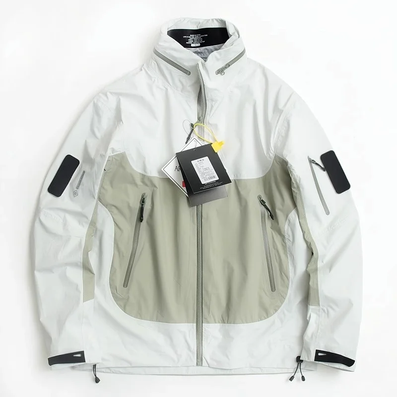 Outdoor Men's Waterproof Windproof Hard Shell Charge Jacket Contrast Colour Hooded Zippers Stand Collar Coat Man
Outdoor Men's Waterproof Windproof Hard Shell Charge Jacket Contrast Colour Hooded Zippers Stand Collar Coat Man