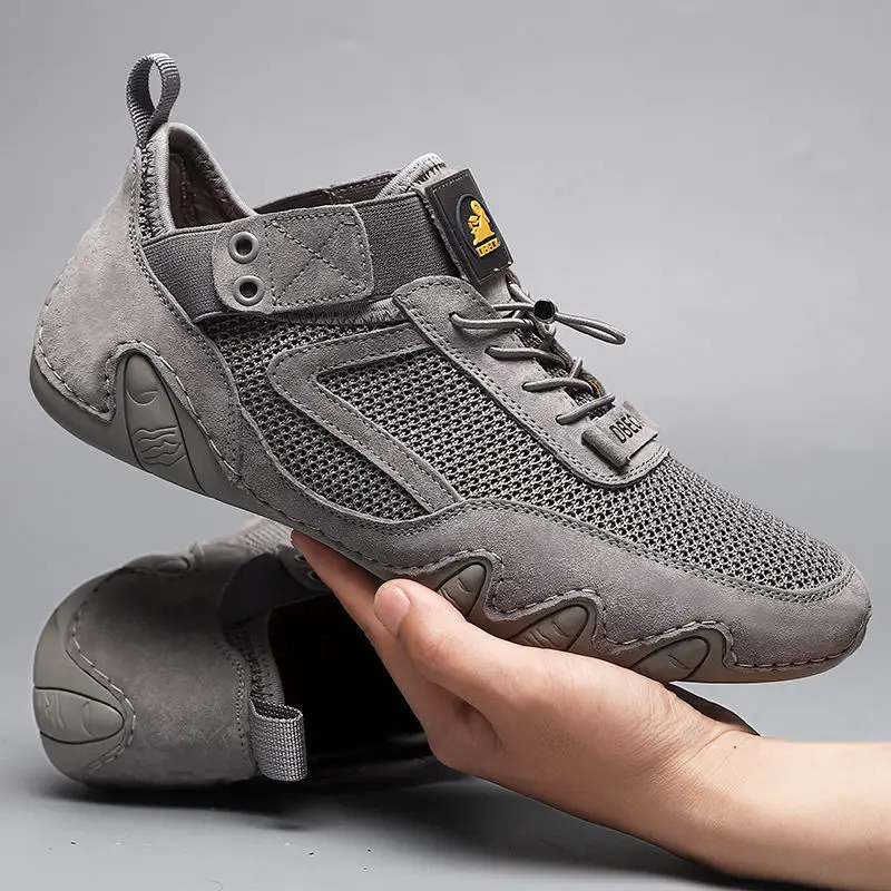 Genuine Leather Men's Shoes Sports and Leisure Shoes Versatile Lightweight Breathable Mesh Shoes Sandals Sneakers Men Adult
Genuine Leather Men's Shoes Sports and Leisure Shoes Versatile Lightweight Breathable Mesh Shoes Sandals Sneakers Men Adult