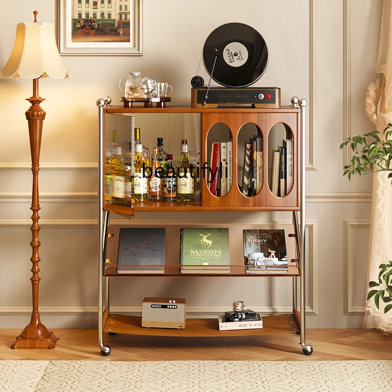 American Retro Solid Wood Bookcase Magazine Cabinet Living Room French Side Cabinet Bookshelf Bedroom Storage Shelves Trolley
American Retro Solid Wood Bookcase Magazine Cabinet Living Room French Side Cabinet Bookshelf Bedroom Storage Shelves Trolley