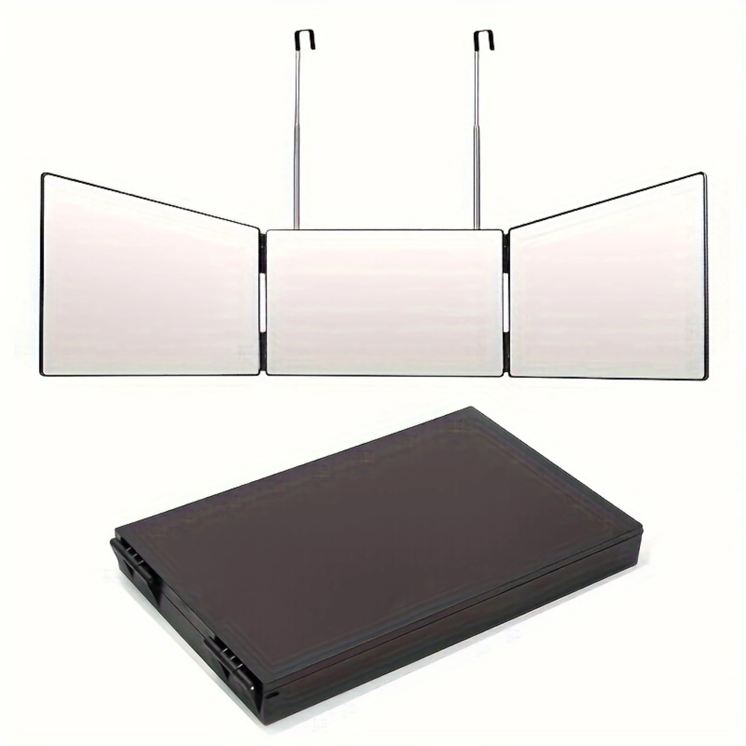 Adjustable Portable Hair Styling Mirror for Grooming, Coloring, and Makeup | 1pc Travel-Friendly Trifold Perfect
Adjustable Portable Hair Styling Mirror for Grooming, Coloring, and Makeup | 1pc Travel-Friendly Trifold Perfect