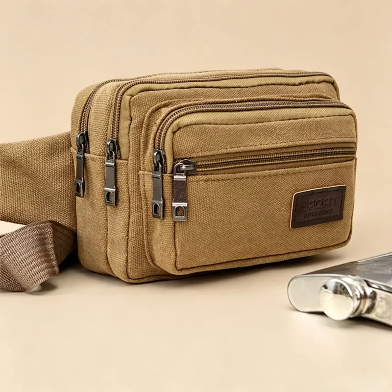High Capacity Durable Canvas Waist Pack, Multifunctional Outdoor Sports Portable Men Phone Belt Purse
High Capacity Durable Canvas Waist Pack, Multifunctional Outdoor Sports Portable Men Phone Belt Purse