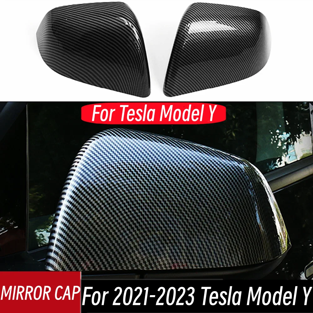 For Tesla Model Y 2021-2023 Bodykit Car Glossy Black Carbon Side Rearview Mirror Cap Cover Decoration Exterior Accessories Part
For Tesla Model Y 2021-2023 Bodykit Car Glossy Black Carbon Side Rearview Mirror Cap Cover Decoration Exterior Accessories Part