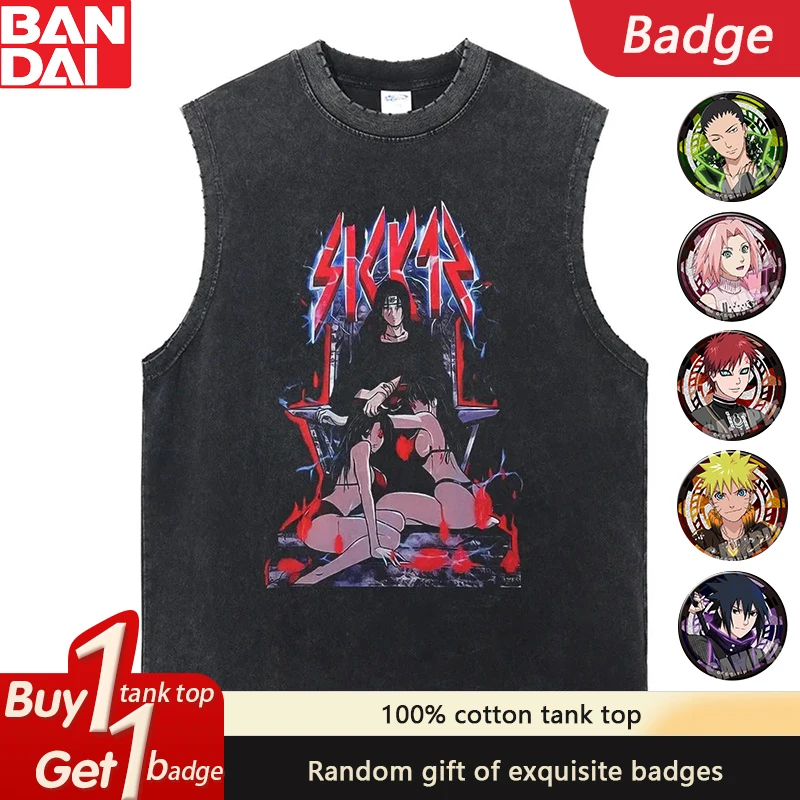 The Latest Naruto Anime Pure Cotton Washed Old Tank Top American 2025 Fashion Summer Loose Trend Men Heavy Retro Tank Top
The Latest Naruto Anime Pure Cotton Washed Old Tank Top American 2025 Fashion Summer Loose Trend Men Heavy Retro Tank Top