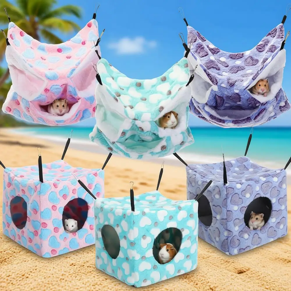 Triple Rat Cage Accessories Set: Hanging Hammock, Cube Hammock, Hideout for Small Animals, Ideal for Guinea Pigs, Chinchillas, H
Triple Rat Cage Accessories Set: Hanging Hammock, Cube Hammock, Hideout for Small Animals, Ideal for Guinea Pigs, Chinchillas, H