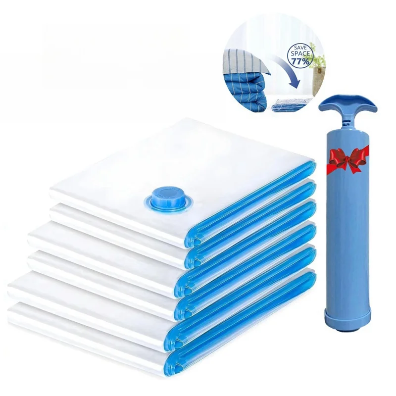 Vacuum Compression Storage Bags for Clothes & Bedding - Airtight Space-Saving Organizer Bag, Multi-Purpose Home Storage Solution
Vacuum Compression Storage Bags for Clothes & Bedding - Airtight Space-Saving Organizer Bag, Multi-Purpose Home Storage Solution