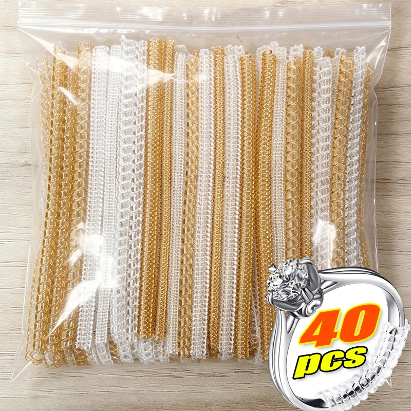 4/40PCS 10CM TPU Spring Ring Size Adjuster Ring Bracelet Jewelry Protection Accessories Anti-loosening Ring Shrinking Tool
4/40PCS 10CM TPU Spring Ring Size Adjuster Ring Bracelet Jewelry Protection Accessories Anti-loosening Ring Shrinking Tool