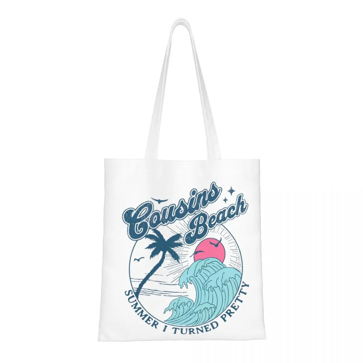 Unisex Cousins Beach The Summer I Turned Pretty Tote Bags Canvas Shopping Bag for Shopper Handbags
Unisex Cousins Beach The Summer I Turned Pretty Tote Bags Canvas Shopping Bag for Shopper Handbags