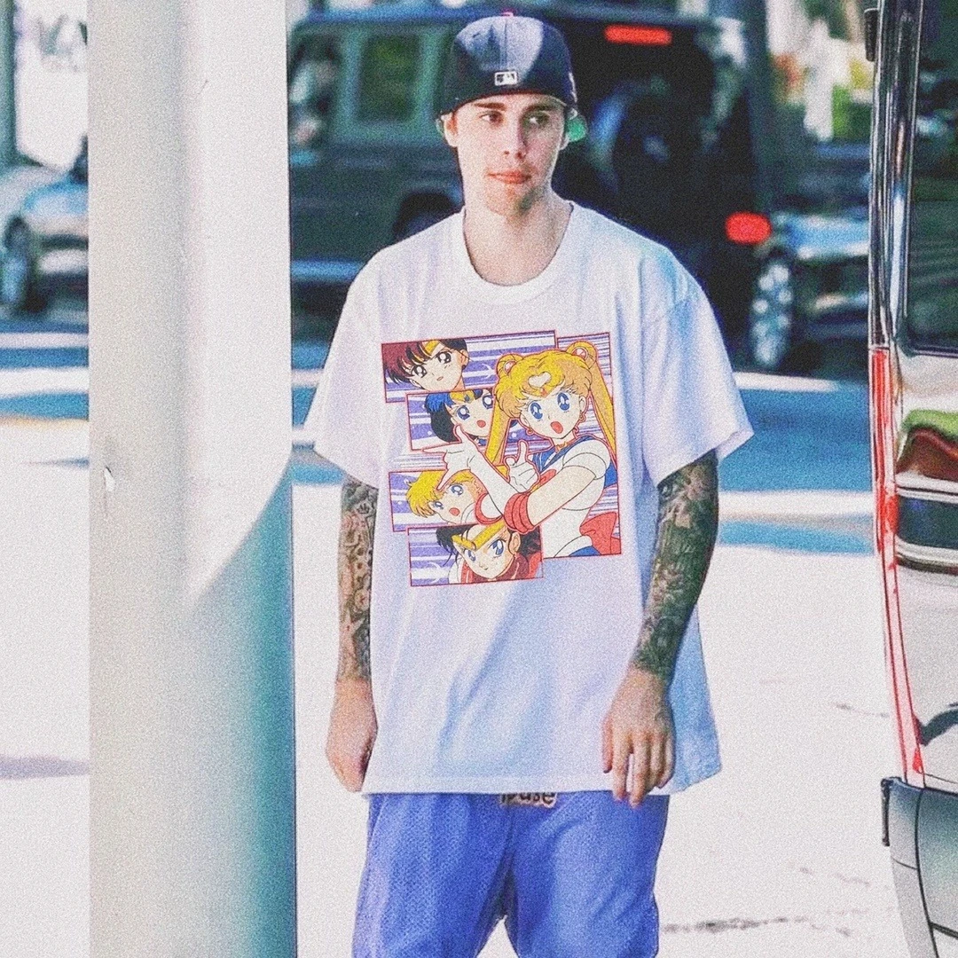 Unisex Streetwear Sailor Moon Anime Vintage T Shirts Men's Clothing Y2k Loose Casual Women's Short Sleeved Tee Tops Summer 2025
Unisex Streetwear Sailor Moon Anime Vintage T Shirts Men's Clothing Y2k Loose Casual Women's Short Sleeved Tee Tops Summer 2025