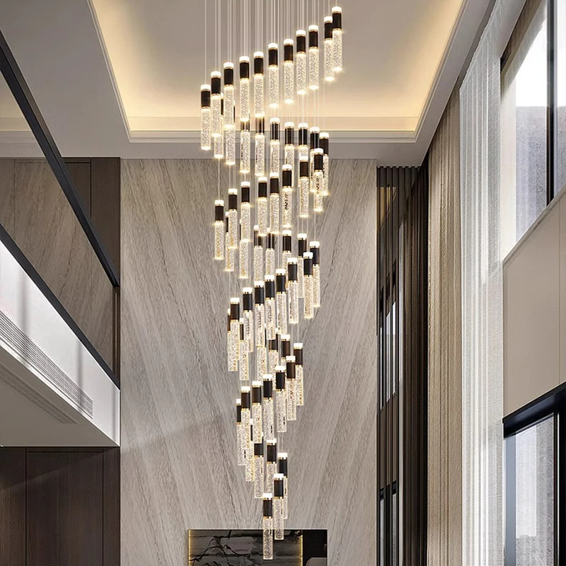 Modern home decor led lights pendant light lamps forstaircase Chandeliers for living room hanging light indoor lighting
Modern home decor led lights pendant light lamps forstaircase Chandeliers for living room hanging light indoor lighting