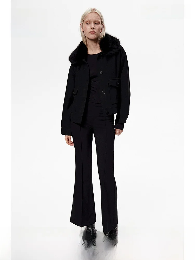 H&M Women's ort Outerwear Spring Furry Collar Winter Warm Loose Long Sve Open Cardigan ort Sle Coat 25090
H&M Women's ort Outerwear Spring Furry Collar Winter Warm Loose Long Sve Open Cardigan ort Sle Coat 25090