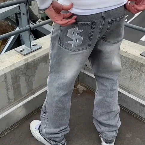 Retro American High Street Fashion Jeans Washed Distressed Frayed Casual Straight Leg Trousers for Young Men mid Waist Zipper...
Retro American High Street Fashion Jeans Washed Distressed Frayed Casual Straight Leg Trousers for Young Men mid Waist Zipper...