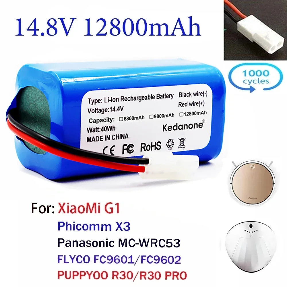 Original 14.8V 12800mAh Li-ion Battery For Xiaomi G1 MI Robot Vacuum-Mop Essential MJSTG1 Robot Vacuum Cleaner Accessories
Original 14.8V 12800mAh Li-ion Battery For Xiaomi G1 MI Robot Vacuum-Mop Essential MJSTG1 Robot Vacuum Cleaner Accessories