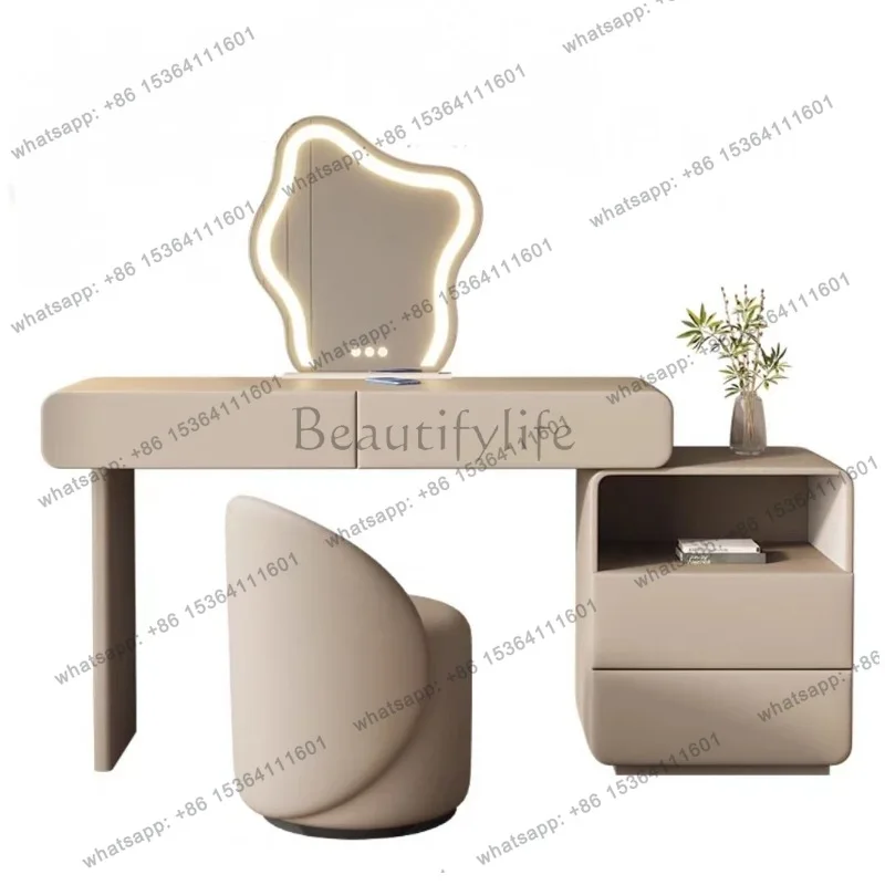 LS size round small apartment dresser chest cabinet integrated modern simple retractable makeup table
LS size round small apartment dresser chest cabinet integrated modern simple retractable makeup table