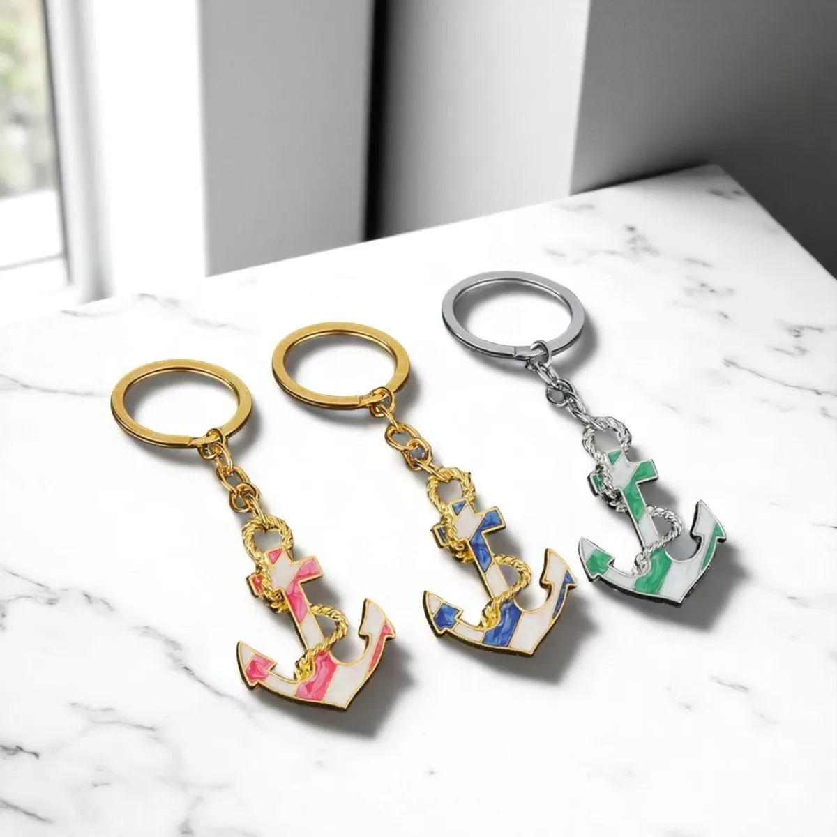 New Popular 3D Three-dimensional Metal Ship's Anchor Keychain Backpack Keyring Personalization Adventure Key Chain Ring Gift
New Popular 3D Three-dimensional Metal Ship's Anchor Keychain Backpack Keyring Personalization Adventure Key Chain Ring Gift