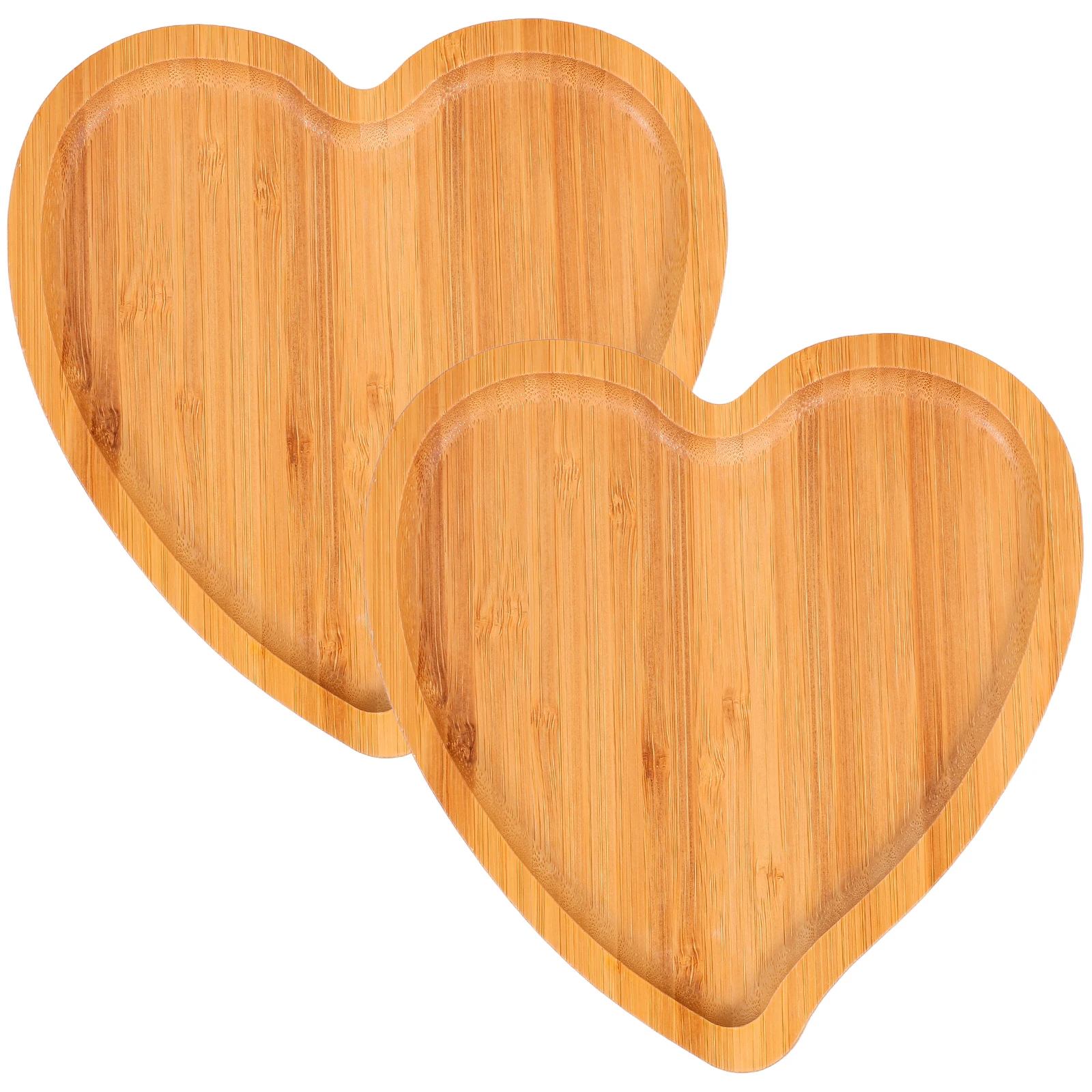 2 pcs Bamboo Dinnerware Heart Shaped Plates Tray Food Safe Wood Texture Fruit Platter Dessert Salad Cookie Serving Home
2 pcs Bamboo Dinnerware Heart Shaped Plates Tray Food Safe Wood Texture Fruit Platter Dessert Salad Cookie Serving Home