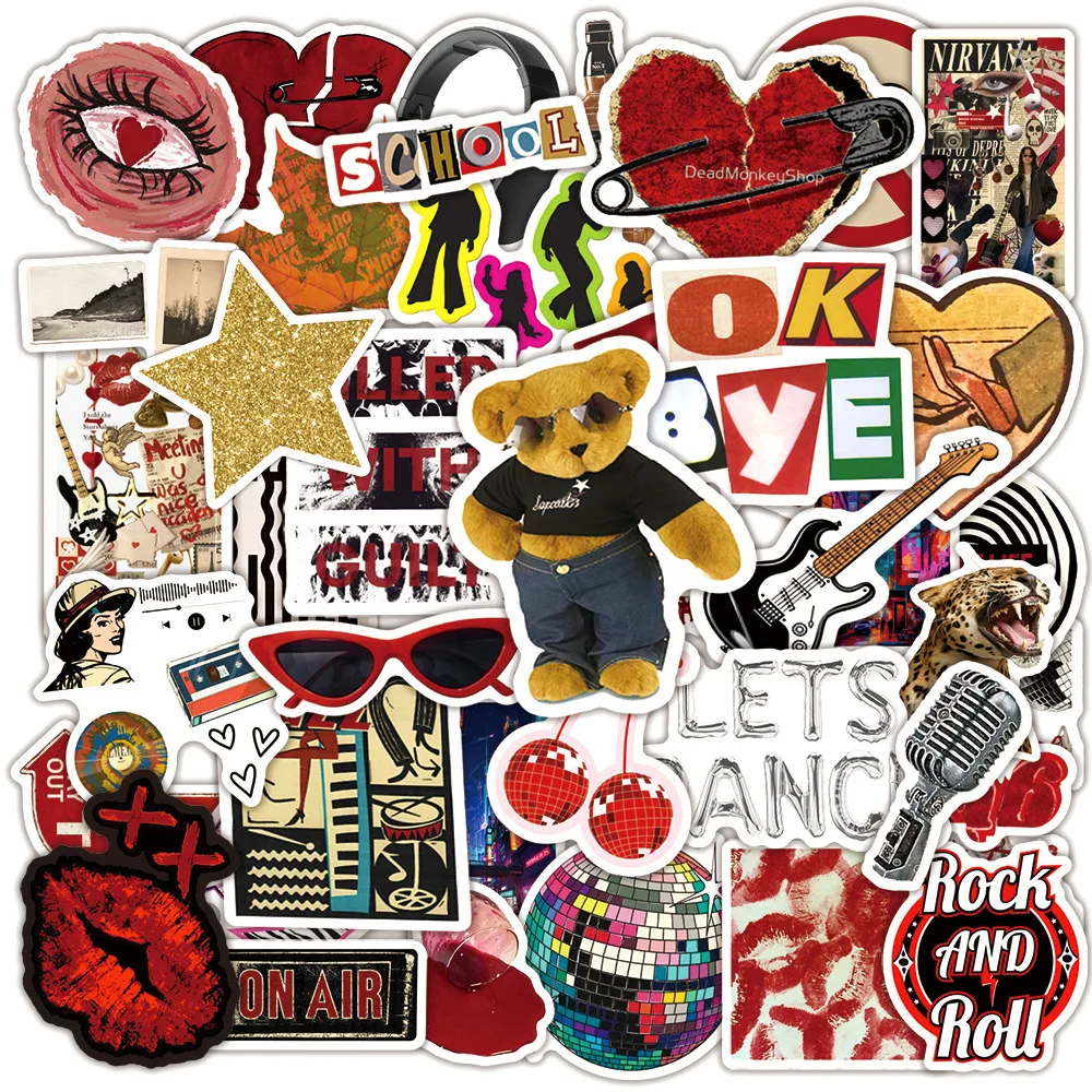 50PCS European and American Karaoke Style Stickers Graffiti Stickers DIY Diary Phone Case Handmade Scrapbook Aesthetic Stickers
50PCS European and American Karaoke Style Stickers Graffiti Stickers DIY Diary Phone Case Handmade Scrapbook Aesthetic Stickers