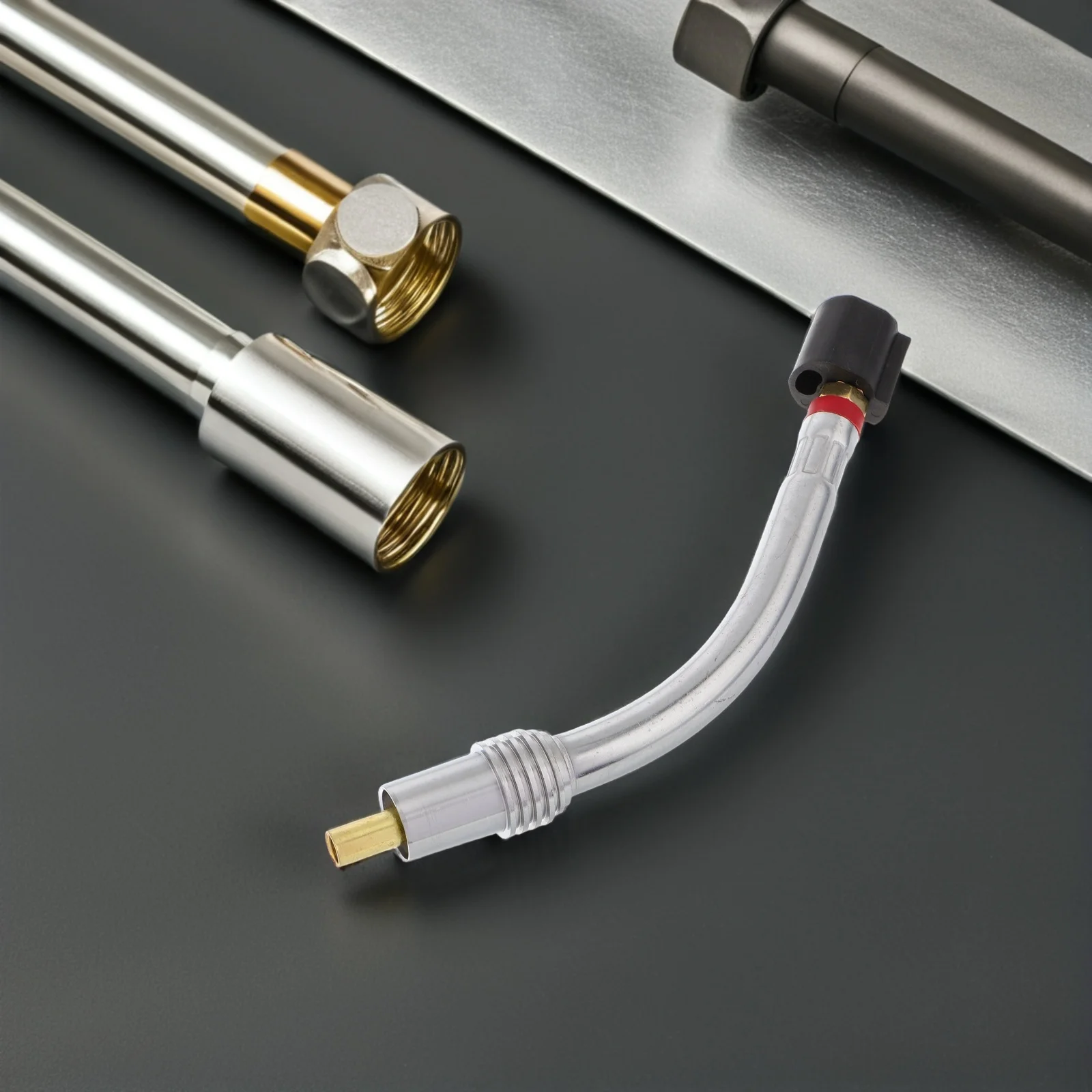 Welding Torch Neck European Style Curved Tube Replacement Bend Pipe Compatible with Mig Brazing Welding Equipment
Welding Torch Neck European Style Curved Tube Replacement Bend Pipe Compatible with Mig Brazing Welding Equipment