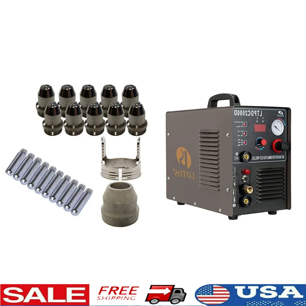 Плазменный резак 200A Tig Welder Stick Welder 3-в-1 Combo 1/2 дюйма Clean Pilot Arc LTPDC2000D Совместимые расходные материалы Наборы PCS22
Плазменный резак 200A Tig Welder Stick Welder 3-в-1 Combo 1/2 дюйма Clean Pilot Arc LTPDC2000D Совместимые расходные материалы Наборы PCS22