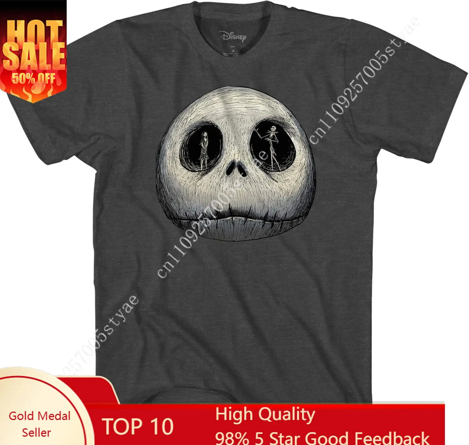 Disney Mens Jack Skellington Shirt - The Nightmare Before Christmas Tee - Skellington Graphic T-Shirt
Disney Mens Jack Skellington Shirt - The Nightmare Before Christmas Tee - Skellington Graphic T-Shirt