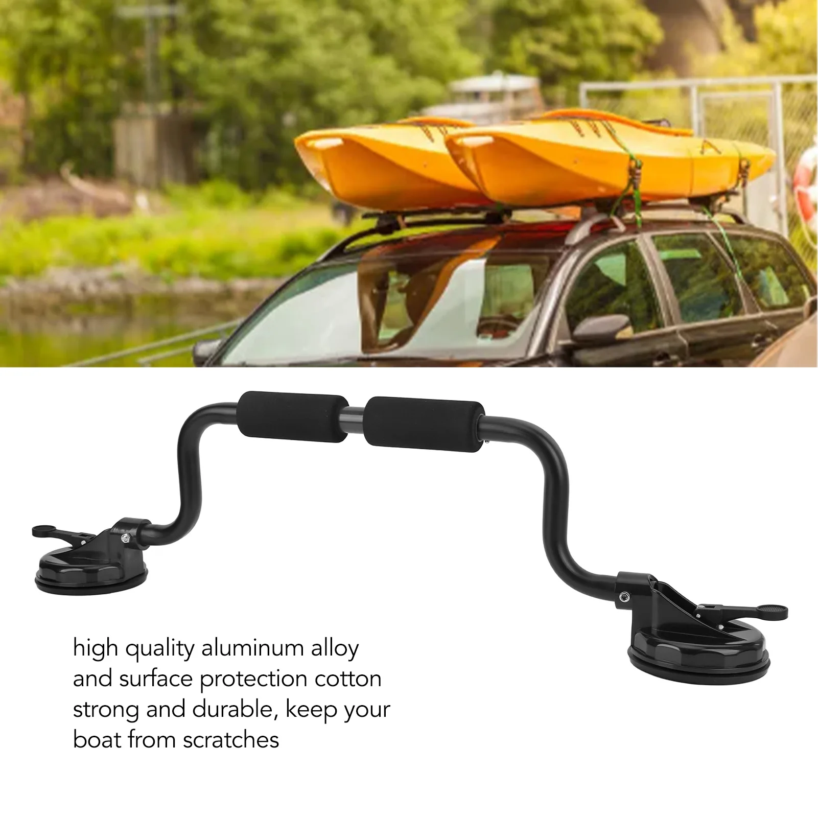 Kayak Load Assist Roller Prevent Scratching Strong Multipurpose Easy To Assemble Kayak Roller Loader with Suction Cup for Cars
Kayak Load Assist Roller Prevent Scratching Strong Multipurpose Easy To Assemble Kayak Roller Loader with Suction Cup for Cars