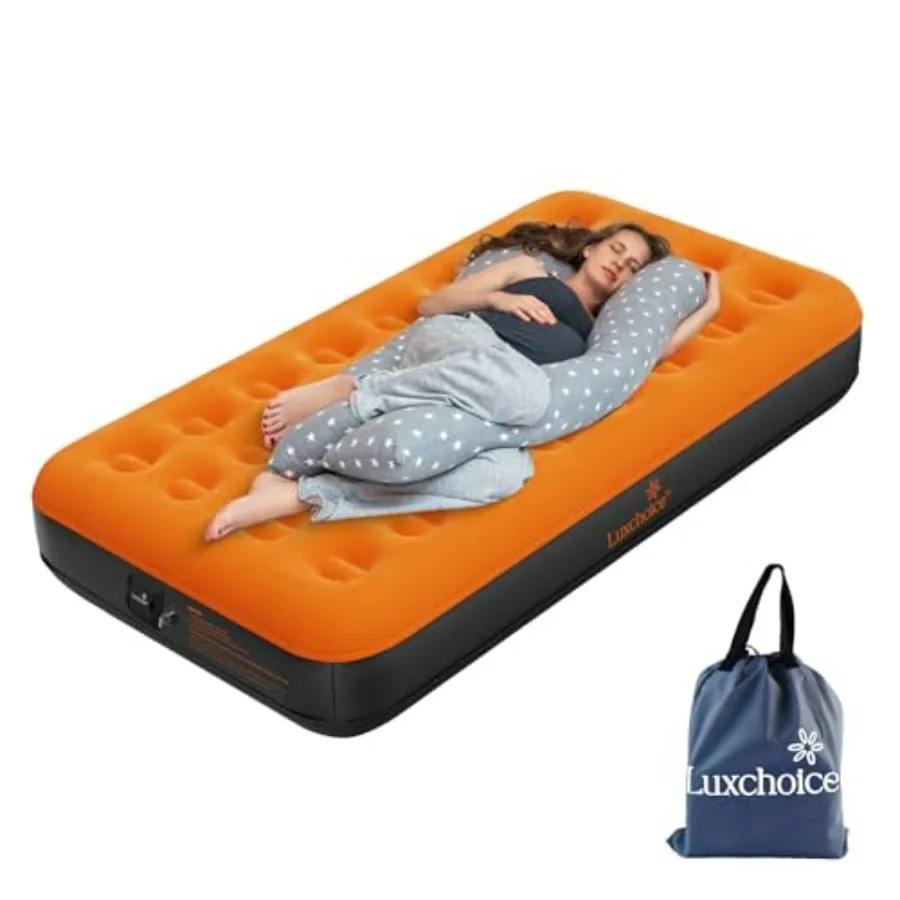 Camping air mattress twin size, PVC material, gray color, built-in rechargeable pump for quick inflation/deflation
Camping air mattress twin size, PVC material, gray color, built-in rechargeable pump for quick inflation/deflation