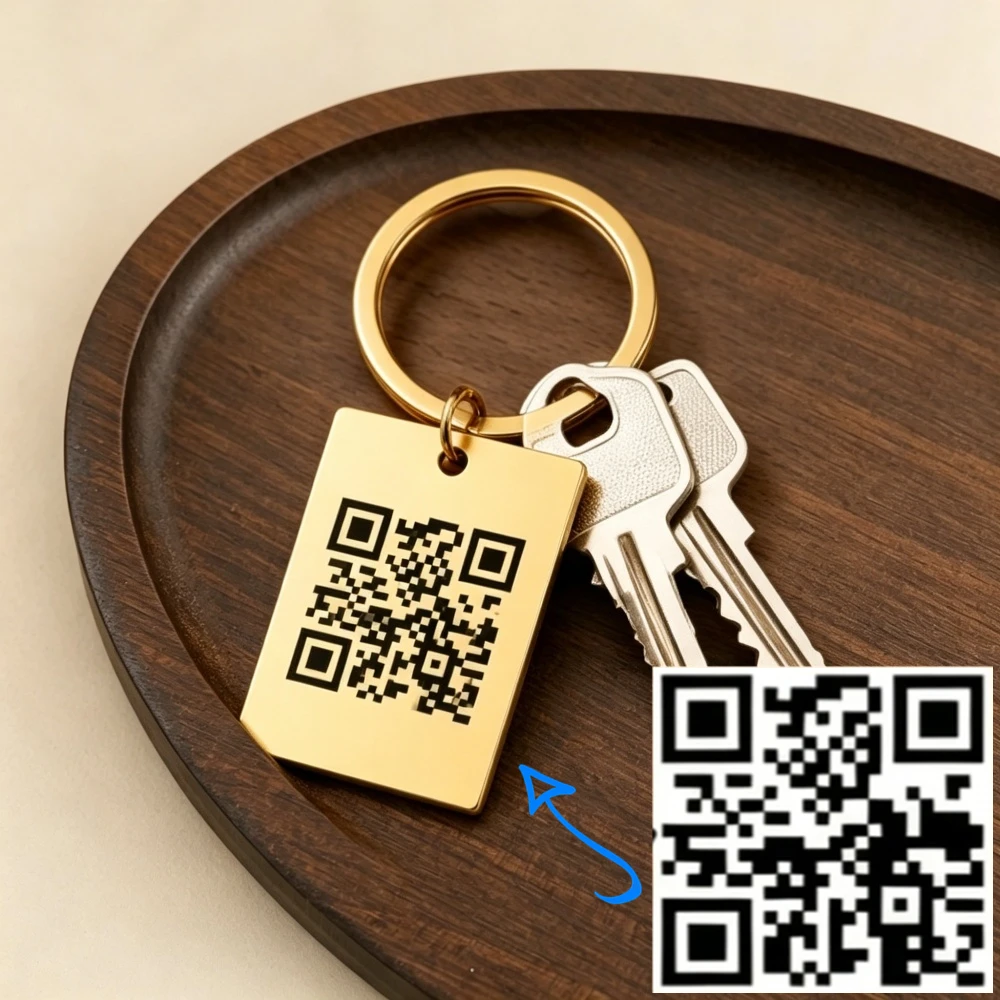 Custom QR Code Keychain, Laser Engraved Customized Personalized QR Code Lover Keychain Custom Scan for Personal for Couples
Custom QR Code Keychain, Laser Engraved Customized Personalized QR Code Lover Keychain Custom Scan for Personal for Couples