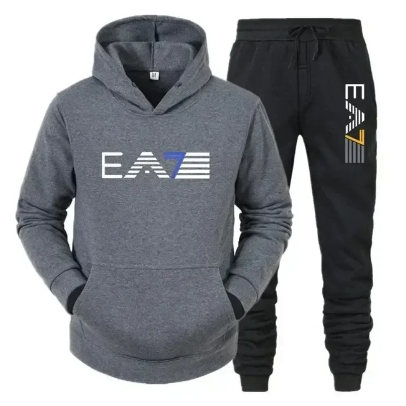 Men's 2026 Autumn Winter Hooded Tracksuit Set Printed Long Sleeve Pullover Sweatshirt & Jogger Pants Casual Sportswear Outfit
Men's 2026 Autumn Winter Hooded Tracksuit Set Printed Long Sleeve Pullover Sweatshirt & Jogger Pants Casual Sportswear Outfit