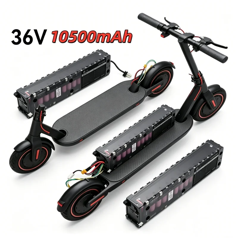 36V 10500mAh Lithium Battery Pack 10S3P for Xiaomi M365 Electric Scooter Waterproof Bluetooth Communication Long Range 30KM
36V 10500mAh Lithium Battery Pack 10S3P for Xiaomi M365 Electric Scooter Waterproof Bluetooth Communication Long Range 30KM