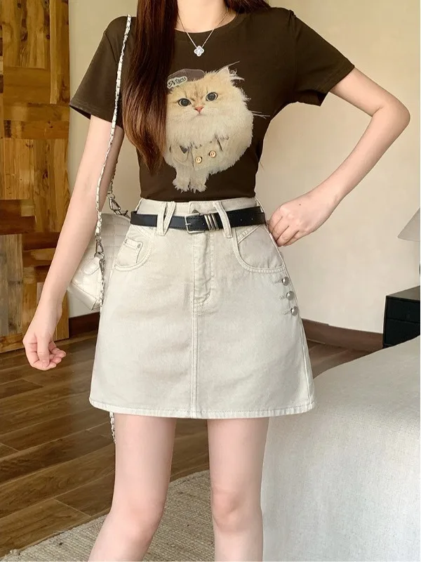 plus Size American Retro High Waist Denim Skirt Women Summer New Slimming Casual Versatile Bodycon Short Skirt
plus Size American Retro High Waist Denim Skirt Women Summer New Slimming Casual Versatile Bodycon Short Skirt