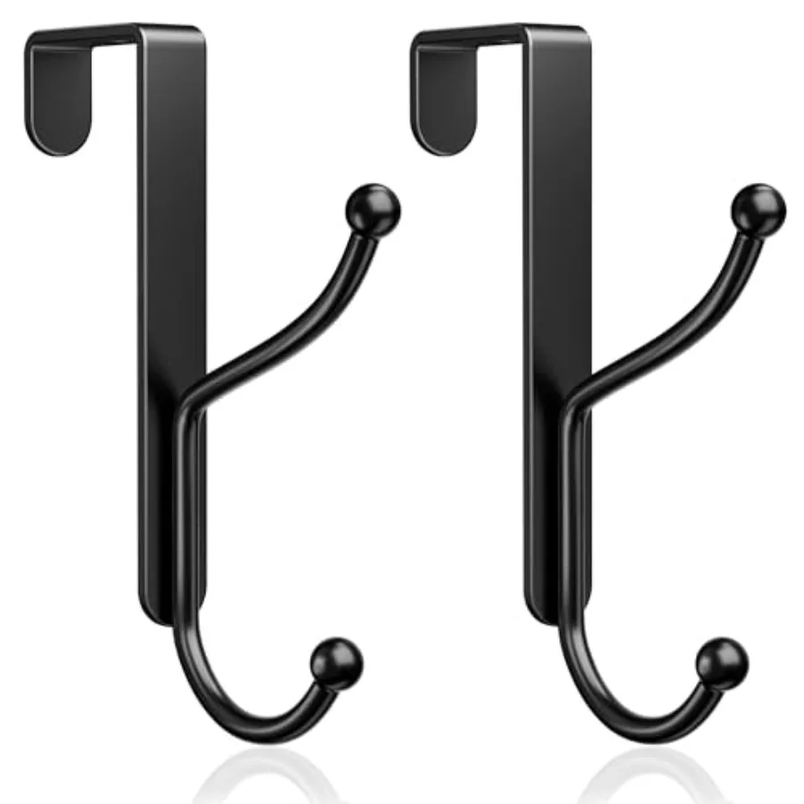 Over Door Hook 2-Pack, Heavy Duty Door Hanger, Fits Interior Doors 1.4 Inch Thick, Organize Coats, Hats, Towels, and Bags for E
Over Door Hook 2-Pack, Heavy Duty Door Hanger, Fits Interior Doors 1.4 Inch Thick, Organize Coats, Hats, Towels, and Bags for E