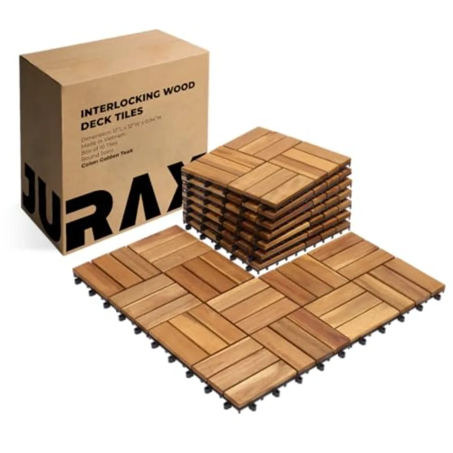 Premium Patio Deck Tiles, 10 PCs 12"x12" Snap Together Patio Flooring for Outdoor, Balcony, Porch, Poolside, Waterproof All Wea
Premium Patio Deck Tiles, 10 PCs 12"x12" Snap Together Patio Flooring for Outdoor, Balcony, Porch, Poolside, Waterproof All Wea