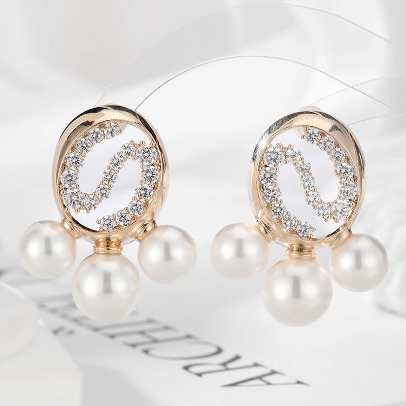 SENYU Charm White Ball Pearl Women Earring Fashion Big Egg Shape Design Silver Plated Party Jewelry for Wedding Bride
SENYU Charm White Ball Pearl Women Earring Fashion Big Egg Shape Design Silver Plated Party Jewelry for Wedding Bride