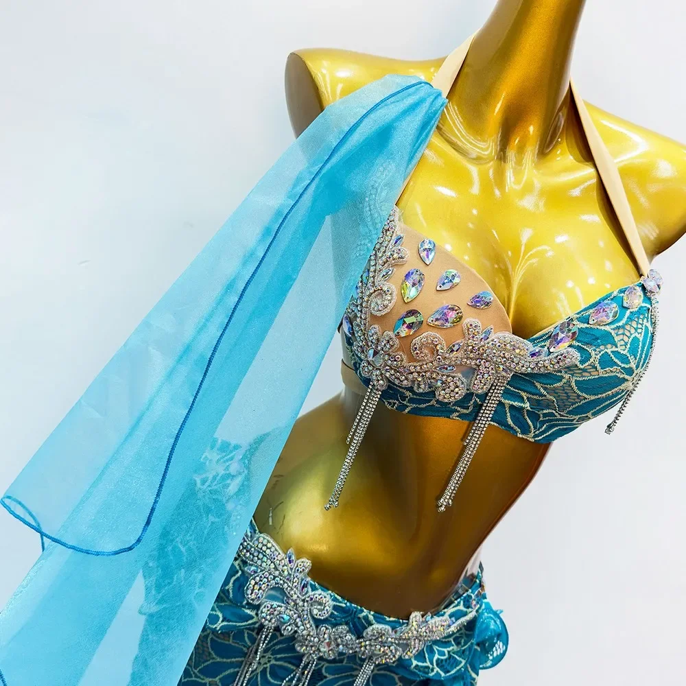 New Sexy Luxury Women Bellydance Performance Costume Suit Oriental Suit Show Stage Belly Dance Wear Skirt Customized
New Sexy Luxury Women Bellydance Performance Costume Suit Oriental Suit Show Stage Belly Dance Wear Skirt Customized