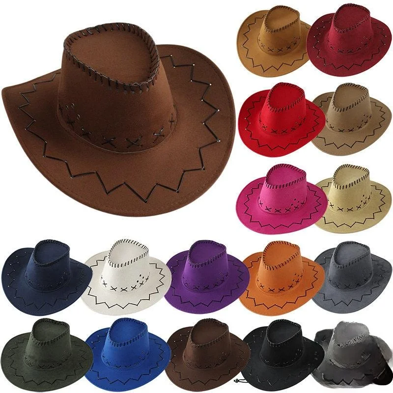 Western Cowboy Hat Men's Large Brim Knight Cap Tibetan Style Outdoor Travel Photography Hat Summer Season 7/8 Sleeve Length
Western Cowboy Hat Men's Large Brim Knight Cap Tibetan Style Outdoor Travel Photography Hat Summer Season 7/8 Sleeve Length